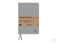 Notitieboek Aurora Ocean A5 192blz lijn 80gr linnenstructuur kaft grijs