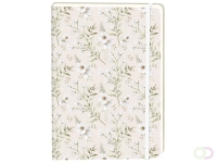 Notitieboek wit hart A5 lijn 92 pagina's softcover beige