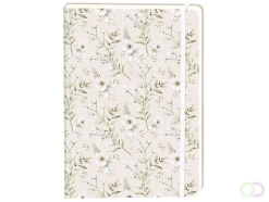 Notitieboek wit hart A5 lijn 92 pagina's softcover beige