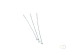 Nylon draad voor hangschild 1000 stuks 125mm lengte, kleurloos