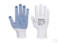 Nylon Polka dot Handschoen maat Medium, WhBlu