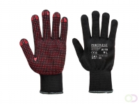 Nylon Polka dot Handschoen maat Small, Black