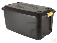 Opbergbox Bankers Box 110L met wielen robuust zwart