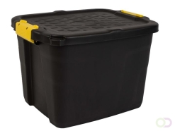Opbergbox Bankers Box 42 liter met handgrepen robuust zwart