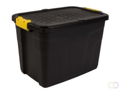 Opbergbox Bankers Box 60L met handgrepen robuust zwart