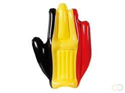 Opblaasbare Belgische supporterhand, perfect voor echte fans, 40 x 50 cm, PVC