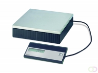 Pakketweger MAULparcel, 50kg, losse display en RVS plateau, zwart