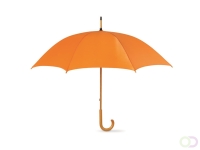 Paraplu met houten handvat Cala, oranje
