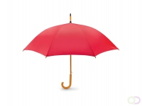Paraplu met houten handvat Cumuli, rood