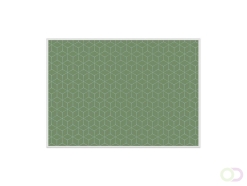 Placemat IEZZY hexagon groen 6 stuks