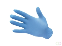 Poedervrije Nitril Wegwerphandschoen (Pk100) maat L, "Manufactured from synthetic nitrile rubber our disposable nitrile gloves e