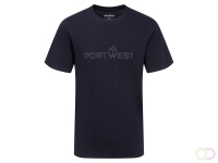 Portwest katoenen T-shirt K/M maat XL, "A stylish cotton T-shirt featuring a 3D embossed logo on the chest which says ‘Portwest’