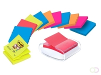 Memoblokdispenser 3M tbv Post-it Z-Note 76x76mm transparant   12 blok Z-notes