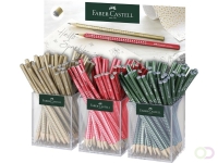 Potlood Faber-Castell Grip sparkle 3 kokers elk 48 potloden