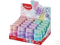 Puntenslijper Maped Connect 2-gaats met gum pastel assorti