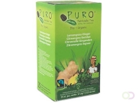 Puro Bio thee Gember Citroengras, fairtrade, pak van 25 zakjes