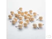 Pushpin Sigel hout 25 stuk