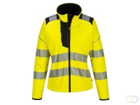 PW3 Hi-Vis Softshell voor dames maat L, Yellow/Black