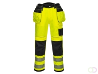 PW3 Hi-Vis Werkbroek met Holster Pockets maat 40, "Yellow/Black Short"