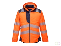 PW3 Hi-Vis Winterjack maat 4XL, Orange/Navy