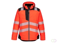 PW3 Hi-Vis Winterjack maat L, Red/Black