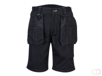 PW3 Korte Werkbroek met holsterzakken maat 28, Black