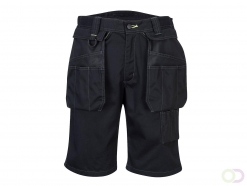 PW3 Korte Werkbroek met holsterzakken maat 34, Black