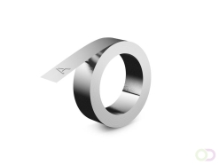 Reliëftape Dymo embossing niet klevend aluminium 12mm zilver