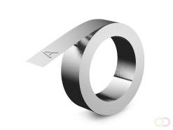 Reliëftape Dymo embossing zelfklevend aluminium 12mm zilver