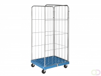 Rolpallet met plastic bodem