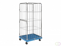 Rolpallet met plastic bodem