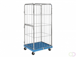 Rolpallet met plastic bodem