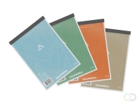 Schrijfblok Aurora A5 lijn 100 vel 60gr assorti