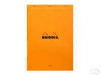Schrijfblok Rhodia A4 lijn 80 vel 80gr oranje