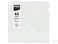 Servet Pronappe 1/4 vouw 2-laags 380x380mm 40 vel wit
