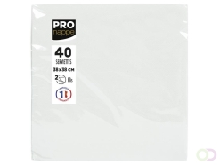 Servet Pronappe 1/4 vouw 2-laags 380x380mm 40 vel wit