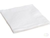 Servetten, ft 24 x 24 cm, 2-laags, wit, pak van 10 x 400 stuks