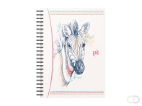 Spiraalblok Oxford Boho Spirit A5 lijn 60vel zebra