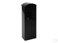 Staande brievenbus staal Rooftop Zwart 27 x 37,5 x 98,5 cm