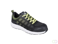 Steelite Tove Trainer S1P maat 36, Black/Green