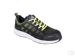 Steelite Tove Trainer S1P maat 36, Black/Green