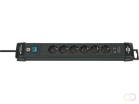Stekkerdoos Brennenstuhl Premium 6 voudig inclusief 2 USB 3 meter zwart