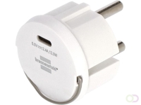 Stopcontactadapter Brennenstuhl USB C 2.4A wit