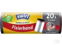 Swirl Vuilniszakken met trekkoord, zwart, 20 liter