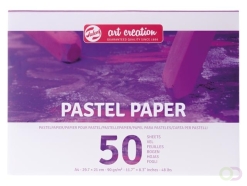 Pastelpapier Talens Art Creation 50 witte vellen 90gr 297x210mm paars