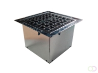 Asbaktegel Comfort Verzinkt Staal 350 x 350 x 180 mm