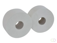 Toiletpapier Cleaninq T2 jumbo klein 2-laags 12x170m wit