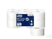 Toiletpapier Tork T2 Universal jumbo klein 1-laags 240m wit 110163