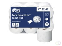Toiletpapier Tork T8 Advanced SmartOne 2-laags 207m wit 472242