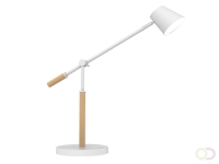 Bureaulamp Unilux Vicky led hout wit